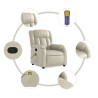 Fauteuil de massage inclinable crème similicuir 627954627954
