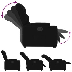 Fauteuil inclinable en tissu noir 627958627958