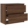 Meuble TV chêne marron 60x35x54 cm bois d'ingénierie 627967627967