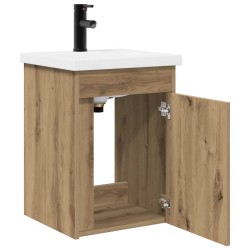 Meuble de salle de bain avec robinet Chêne artisanal 627968627968