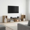 Meuble TV 100 x 30 x 50 cm Chêne artisanal Bois d'ingénierie 627970627970