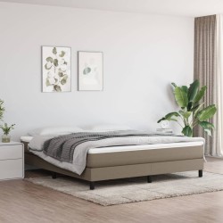 Matelas de lit à ressorts ensachés fermeté moyenne Taupe 160x200x20 cm Tissu 627972627972