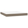 Matelas de lit à ressorts ensachés fermeté moyenne Taupe 160x200x20 cm Tissu 627972627972