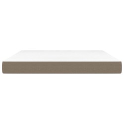 Matelas de lit à ressorts ensachés fermeté moyenne Taupe 160x200x20 cm Tissu 627972627972