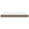 Matelas de lit à ressorts ensachés fermeté moyenne Taupe 160x200x20 cm Tissu 627972627972