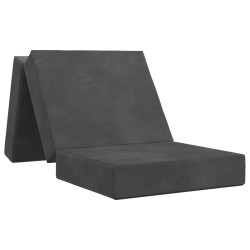 Canapé-lit pliable 75 x 63 x 45 cm Gris foncé 627977627977