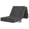 Canapé-lit pliable 75 x 63 x 45 cm Gris foncé 627977627977