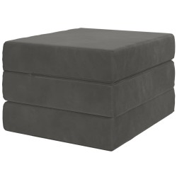 Canapé-lit pliable 75 x 63 x 45 cm Gris foncé 627977627977