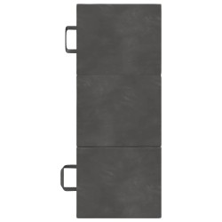 Canapé-lit pliable 75 x 63 x 45 cm Gris foncé 627977627977