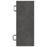 Canapé-lit pliable 75 x 63 x 45 cm Gris foncé 627977627977