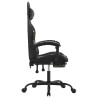 Chaise de jeu avec repose-pied Noir et camouflage Similicuir 627980627980