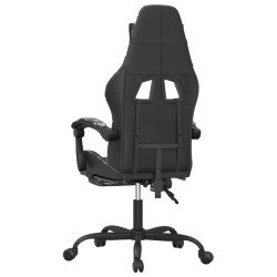 Chaise de jeu avec repose-pied Noir et camouflage Similicuir 627980627980
