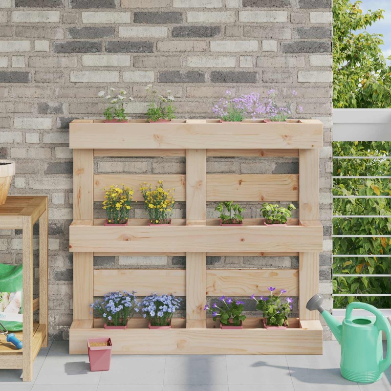 Caisses à fleurs pour palettes Euro 24 pcs Marron 627987627987