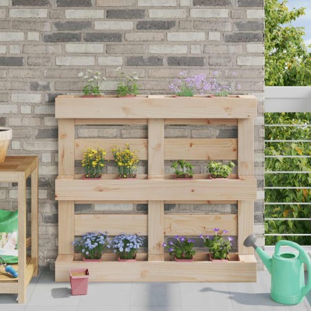 Caisses à fleurs pour palettes Euro 24 pcs Marron 627987627987