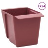 Caisses à fleurs pour palettes Euro 24 pcs Marron 627987627987