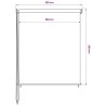 Store roulant d'extérieur 225 (l) x 230 (H) cm blanc 627988627988