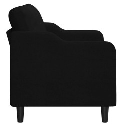 Canapé à 2 places Noir 140 cm Tissu 627990627990