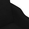 Canapé à 2 places Noir 140 cm Tissu 627990627990