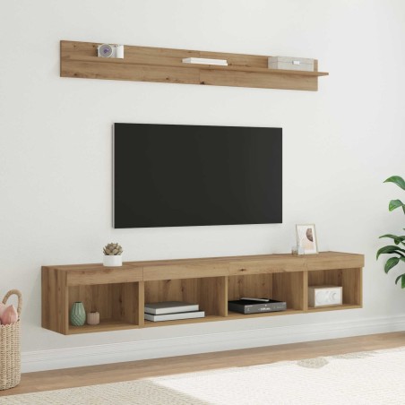Ensemble de meuble TV mural 5 pcs Chêne artisanal 627993627993