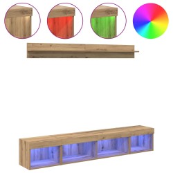 Ensemble de meuble TV mural 5 pcs Chêne artisanal 627993627993