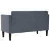 Canapé deux places gris foncé 111 cm velours 627997627997