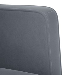 Canapé deux places gris foncé 111 cm velours 627997627997