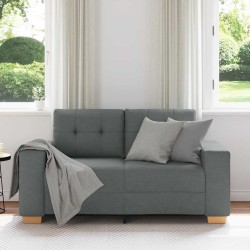 Canapé deux places gris foncé 160 x 77 x 82 cm en tissu 628003628003
