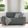 Canapé deux places gris foncé 160 x 77 x 82 cm en tissu 628003628003