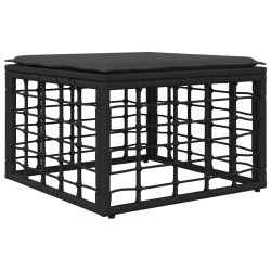 Ensemble de canapés d'extérieur 5 pcs Noir et Gris foncé 628008628008