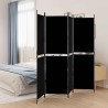 Cloison de séparation 4 panneaux Noir 200x180 cm Tissu 628010628010