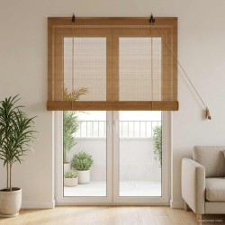 Store enrouleur Marron 110 x 220 cm Bambou 628011628011