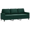 Canapé à 3 places Vert foncé 180 cm Velours 628013628013