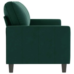 Canapé à 3 places Vert foncé 180 cm Velours 628013628013