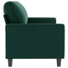 Canapé à 3 places Vert foncé 180 cm Velours 628013628013