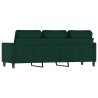 Canapé à 3 places Vert foncé 180 cm Velours 628013628013