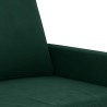 Canapé à 3 places Vert foncé 180 cm Velours 628013628013