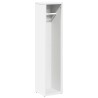 Meuble de salle de bain avec porte-rouleau blanc 20,5x20x90 cm 628017628017