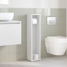 Meuble de salle de bain avec porte-rouleau blanc 20,5x20x90 cm 628017628017