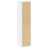 Meuble de salle de bain avec porte-rouleau blanc 20,5x20x90 cm 628017628017