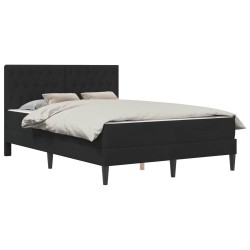 Cadre de lit avec matelas Noir 160 x 200 cm Velours 628018628018