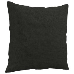 Canapé 2 places avec oreillers décoratifs noir 140 cm tissu 628023628023