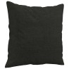 Canapé 2 places avec oreillers décoratifs noir 140 cm tissu 628023628023
