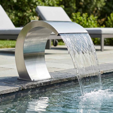 Fontaine de piscine Argenté 61 x 30 x 71 cm Acier inoxydable 628024628024