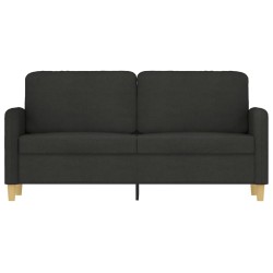 Canapé à 2 places Noir 140 cm Tissu 628025628025