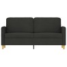 Canapé à 2 places Noir 140 cm Tissu 628025628025