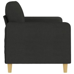 Canapé à 2 places Noir 140 cm Tissu 628025628025