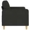 Canapé à 2 places Noir 140 cm Tissu 628025628025