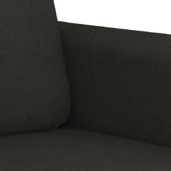 Canapé à 2 places Noir 140 cm Tissu 628025628025