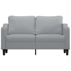 Canapé à 2 places Gris clair 140 cm Tissu 628027628027