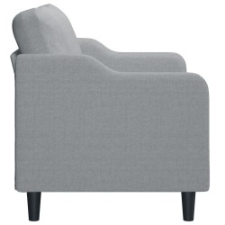 Canapé à 2 places Gris clair 140 cm Tissu 628027628027